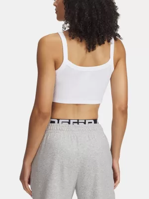 Damen-Tanktop UNDER ARMOUR RIVAL RIB BABY TANK 6000265-100 WEIß