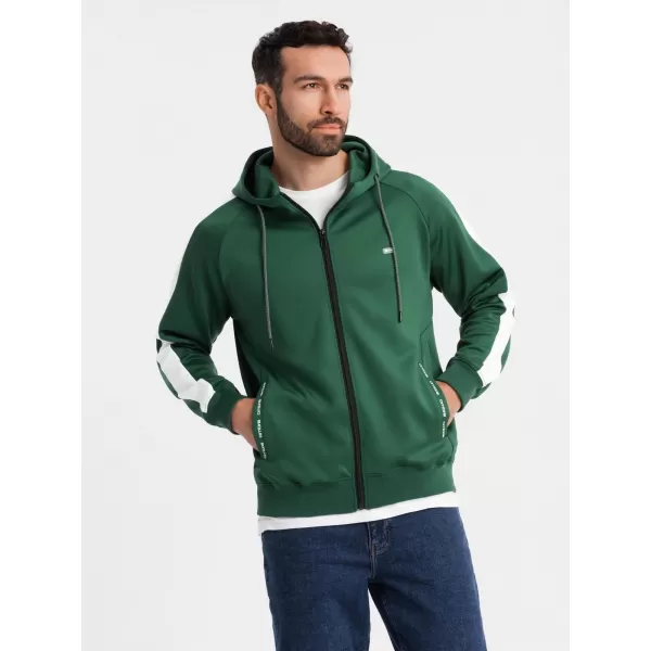  Herren -Sweatshirt OMBRE OM-SSZP-0210 DUNKELGRÜN 