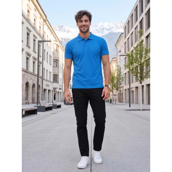  Herren-T-Shirt mit Kragen ALTISPORT NoPrint NP/ALM302 SCHNORCHEL BLAU 