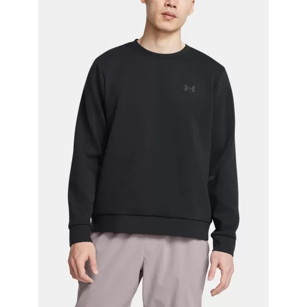  Herren-Sweatshirt UNDER ARMOUR UNSTOPPABLE FLC CREW EU 1389351-001 SCHWARZ 