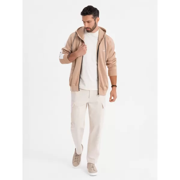 Herren -Sweatshirt OMBRE OM-SSZP-0210 BEIGE 