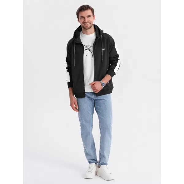  Herren -Sweatshirt OMBRE OM-SSZP-0210 SCHWARZ 