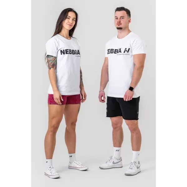  T-Shirt GYM ESSENTIALS 380 WHITE Nebbia 