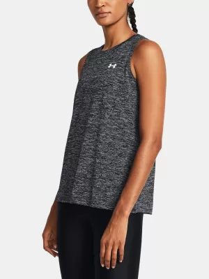 Damen-Tanktop UNDER ARMOUR TECH TANK TWIST 1383656-001 SCHWARZ