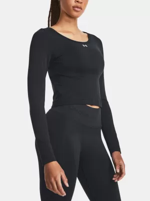 Damen-T-Shirt UNDER ARMOUR TRAIN SEAMLESS LS 1379150-001 SCHWARZ
