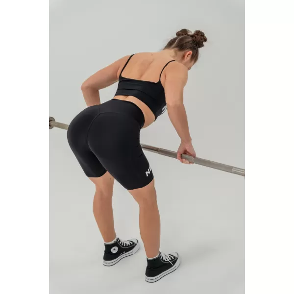  SNATCHED 614 BLACK Nebbia hoch taillierte 9-Zoll-Legging-Shorts 