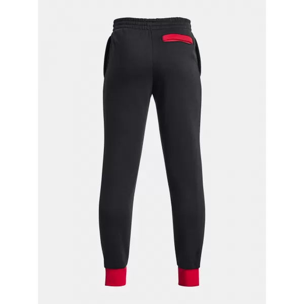  Jogginghose für Jungen UNDER ARMOUR RIVAL FLEECE SCRIPT JGRS 1379789-001 SCHWARZ 