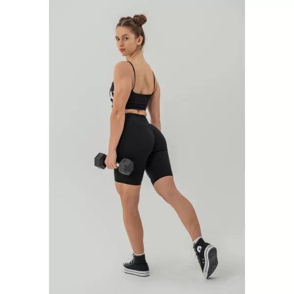  SNATCHED 614 BLACK Nebbia hoch taillierte 9-Zoll-Legging-Shorts 