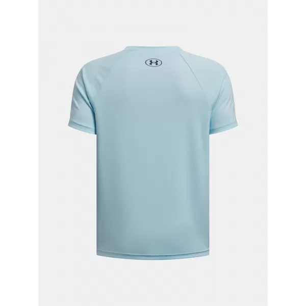  T-Shirt für Jungen UNDER ARMOUR TECH SPLIT WORDMARK SS 1383010-494 BLAU 