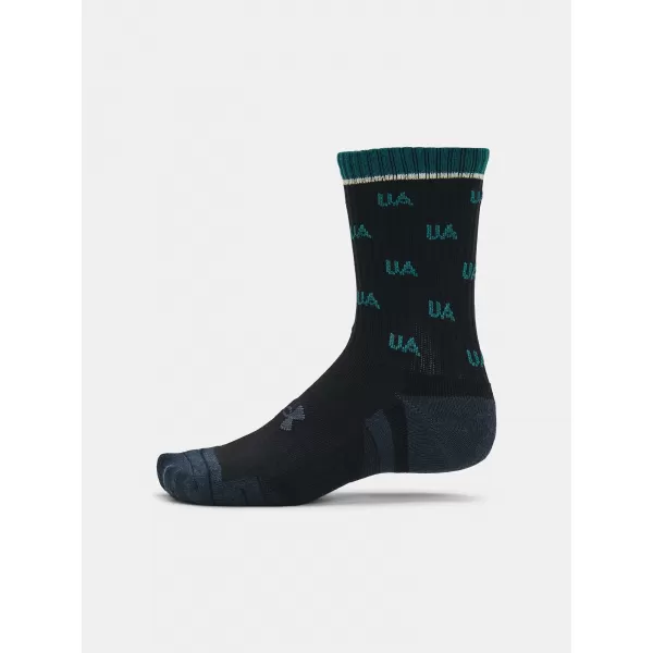  Socken UNDER ARMOUR PERF COTTON NOV MID (2 PÁRY) 1379534-002 SCHWARZ 