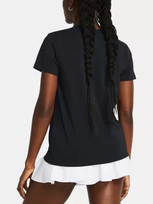 Damen-T-Shirt UNDER ARMOUR CAMPUS CORE SS 1383648-001 SCHWARZ