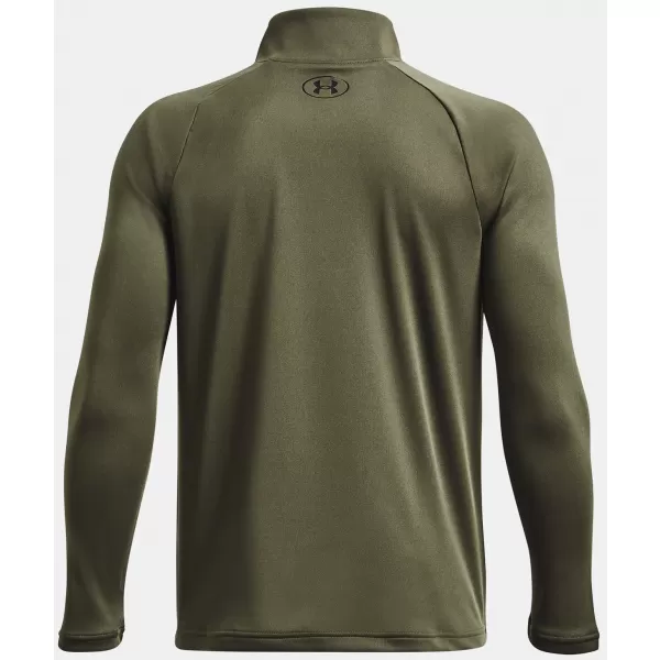  T-Shirt für Jungen UNDER ARMOUR TECH 2.0 1/2 ZIP 1363286-390 GRÜN 