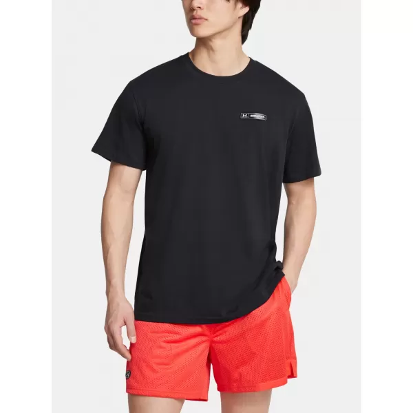  Herren-T-Shirt UNDER ARMOUR HW ARMOUR LABEL SS 1382831-001 SCHWARZ 