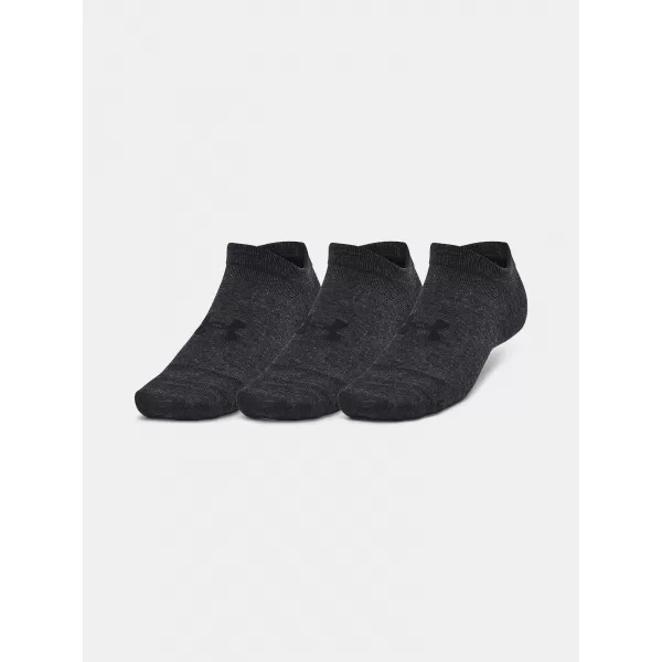  Socken UNDER ARMOUR ESSENTIAL NO SHOW (3 PÁRY) 1382623-001 SCHWARZ 