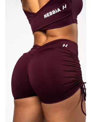 Push-up-Shorts mit Schnürung STRONG BEAUTY 429 DARK RED Nebbia