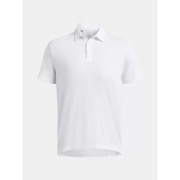  Herren-T-Shirt UNDER ARMOUR ICON POLO 1386608-100 WEIß 