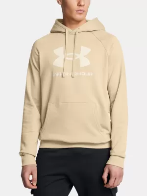 Herren-Sweatshirt UNDER ARMOUR RIVAL FLEECE LOGO HD 1379758-299 BRAUN