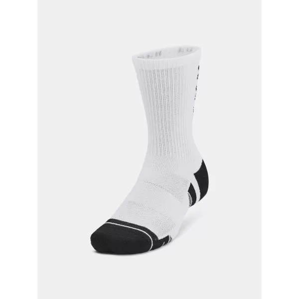  Socken UNDER ARMOUR PERF TECH NOV CREW (3 PÁRY) 1379515-101 WEIß 