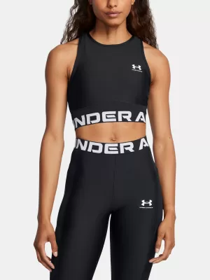 Damen-Tanktop UNDER ARMOUR HEATGEAR RIB TANK 1388694-001 SCHWARZ