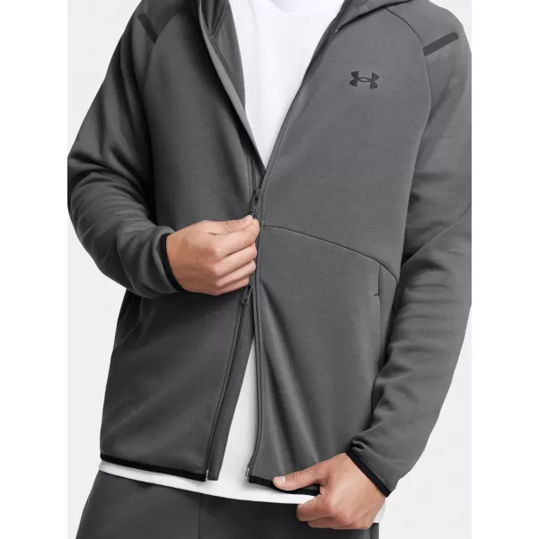  Herren-Sweatshirt UNDER ARMOUR UA UNSTOPPABLE FLC FZ HD EU GRAU 