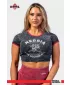 Ausgewaschenes Crop-Top-T-Shirt GOLDEN AGE 782 BLACK Nebbia