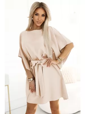 Kleid NUMOCO SOFIA 287-38 DUNKLER BEIGE