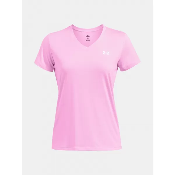  Damen-T-Shirt UNDER ARMOUR TECH SSV- TWIST 1384227-638 ROSA 