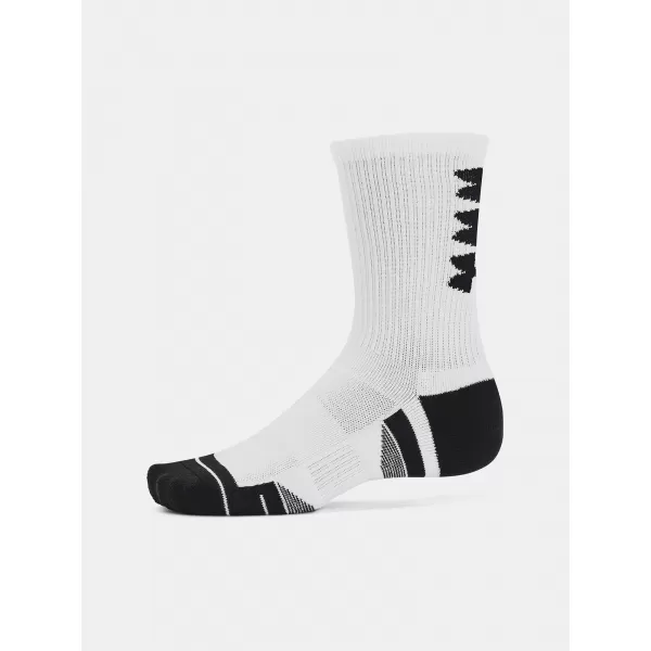  Socken UNDER ARMOUR PERF TECH NOV CREW (3 PÁRY) 1379515-101 WEIß 