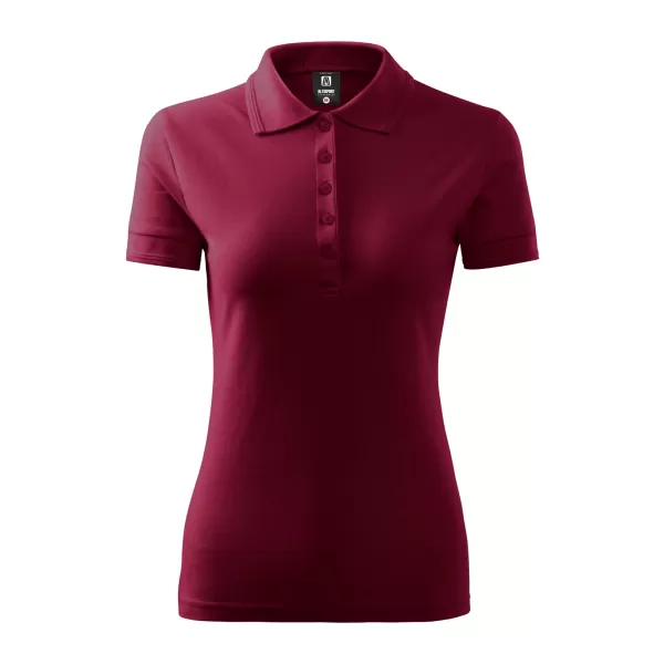  Frauen t -Shirt mit Kragen ALTISPORT NoPrint NP/ALW012 GRANAT 