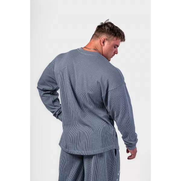  Übergroßes Sweatshirt ohne Kapuze SIGNATURE 797 BLUE Nebbia 