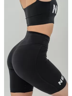 SNATCHED 614 BLACK Nebbia hoch taillierte 9-Zoll-Legging-Shorts