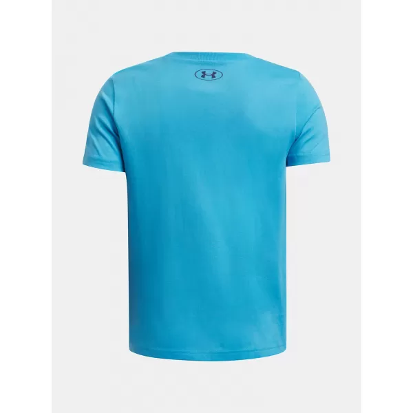  T-Shirt für Jungen UNDER ARMOUR B SPLIT BIG LOGO SS 1390003-452 BLAU 