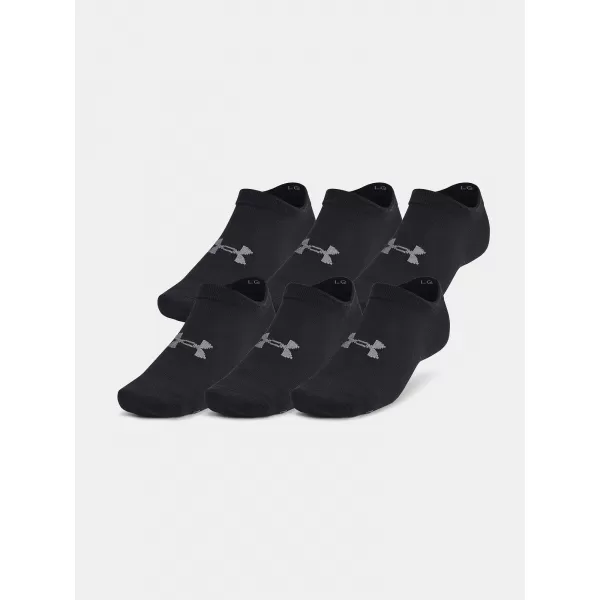  Socken UNDER ARMOUR ESSENTIAL NO SHOW (6 PÁRŮ) 1382611-001 SCHWARZ 