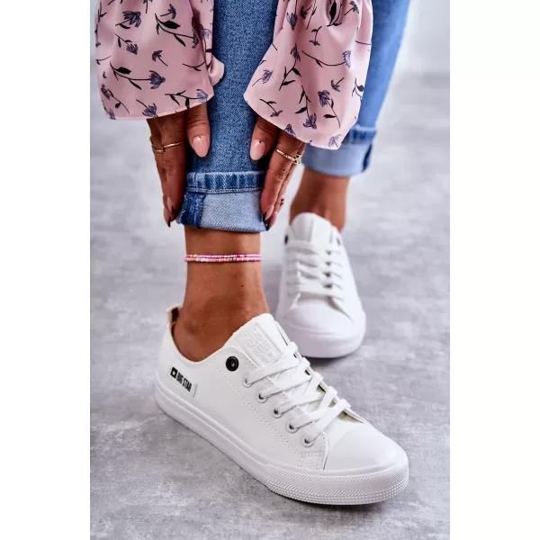  BIG STAR Damen-Sneaker KK274010 WEISS Big Star-Schuhe 