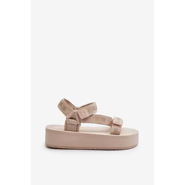  Damensandalen BIG STAR NN274A528 BEIGE Big Star Shoes 