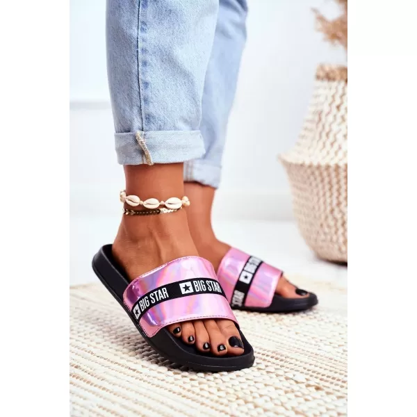  Modische Damenhausschuhe BIG STAR GG274008 ROSA Big Star Shoes 