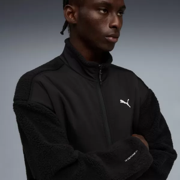  Herrenjacke PUMA TECH SOFT TECH RELAXED SHERPA JACKET 632104-01 SCHWARZ 