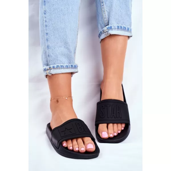  Modische Damenhausschuhe BIG STAR DD274A271 SCHWARZ Big Star Shoes 