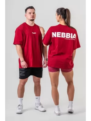 Übergroßes T-Shirt GYM ESSENTIALS 381 DARK RED Nebbia