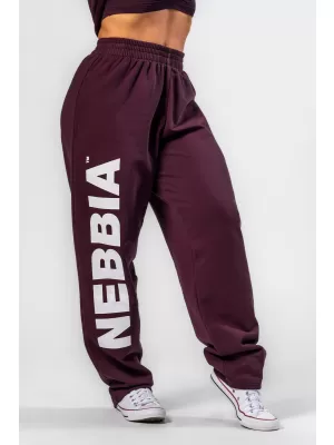 Lockere Baggy-Jogginghose BOYFRIEND STYLE 432 DUNKELROT Nebbia