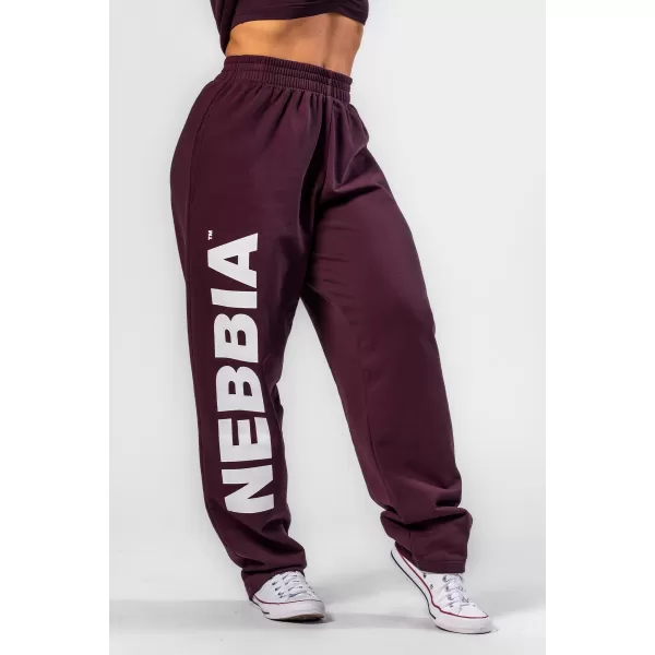  Lockere Baggy-Jogginghose BOYFRIEND STYLE 432 DUNKELROT Nebbia 