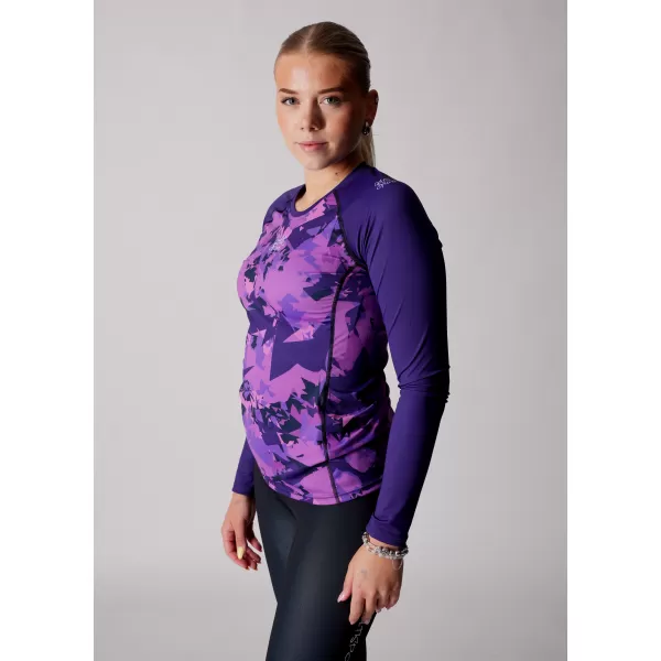  Frauen funktionales t -Shirt mit langen Ärmeln Premium ALTISPORT VOJ/ALW110TR03 LILA 
