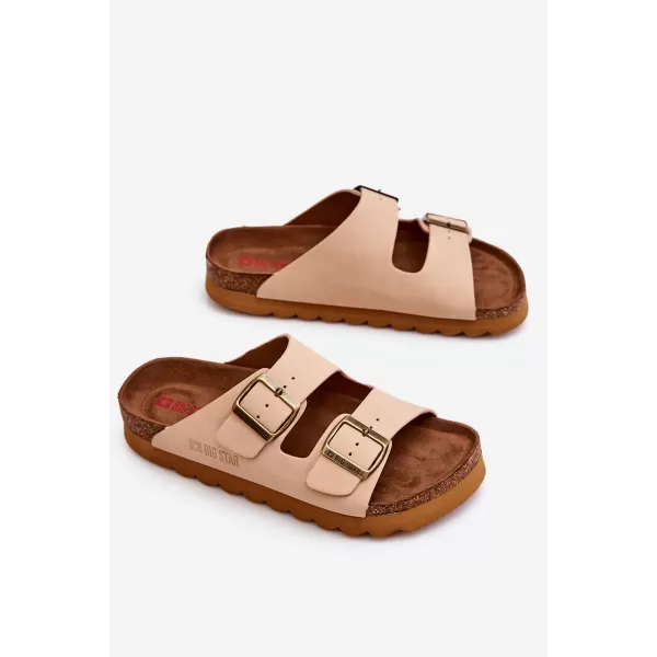  Damenhausschuhe BIG STAR LL274745 BEIGE Big Star Shoes 