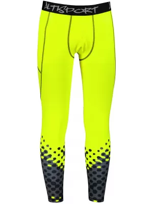 Lange Premium-Sportleggings für Herren ALTISPORT VOJ/ALM109LEG01 FLUOGELB