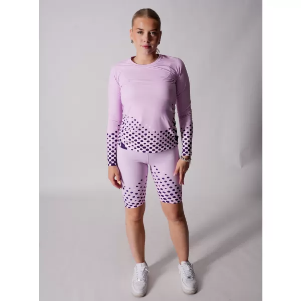  Frauen funktionales t -Shirt mit langen Ärmeln Premium ALTISPORT VOJ/ALW109TR03 LILA 