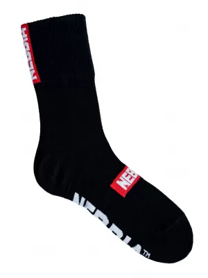 Crew-Socken „EXTRA MILE“ 103 SCHWARZ Nebbia