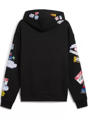 Herren -Sweatshirt PUMA HOOPERHOTLINE PULLOVER HOODIE 632827-02 SCHWARZ