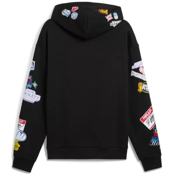  Herren -Sweatshirt PUMA HOOPERHOTLINE PULLOVER HOODIE 632827-02 SCHWARZ 