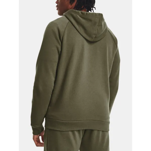  Herren-Sweatshirt UNDER ARMOUR RIVAL FLEECE FZ HOODIE 1379767-390 GRÜN 