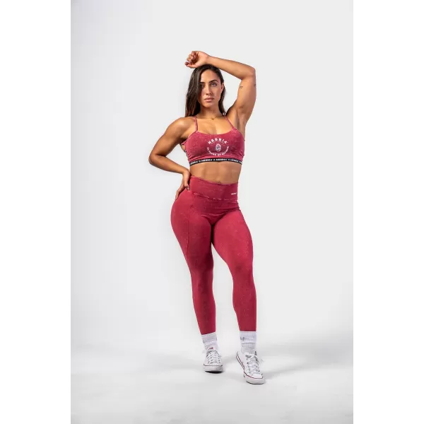  Gewaschene Leggings mit hoher Taille LEGACY 777 RED Nebbia 